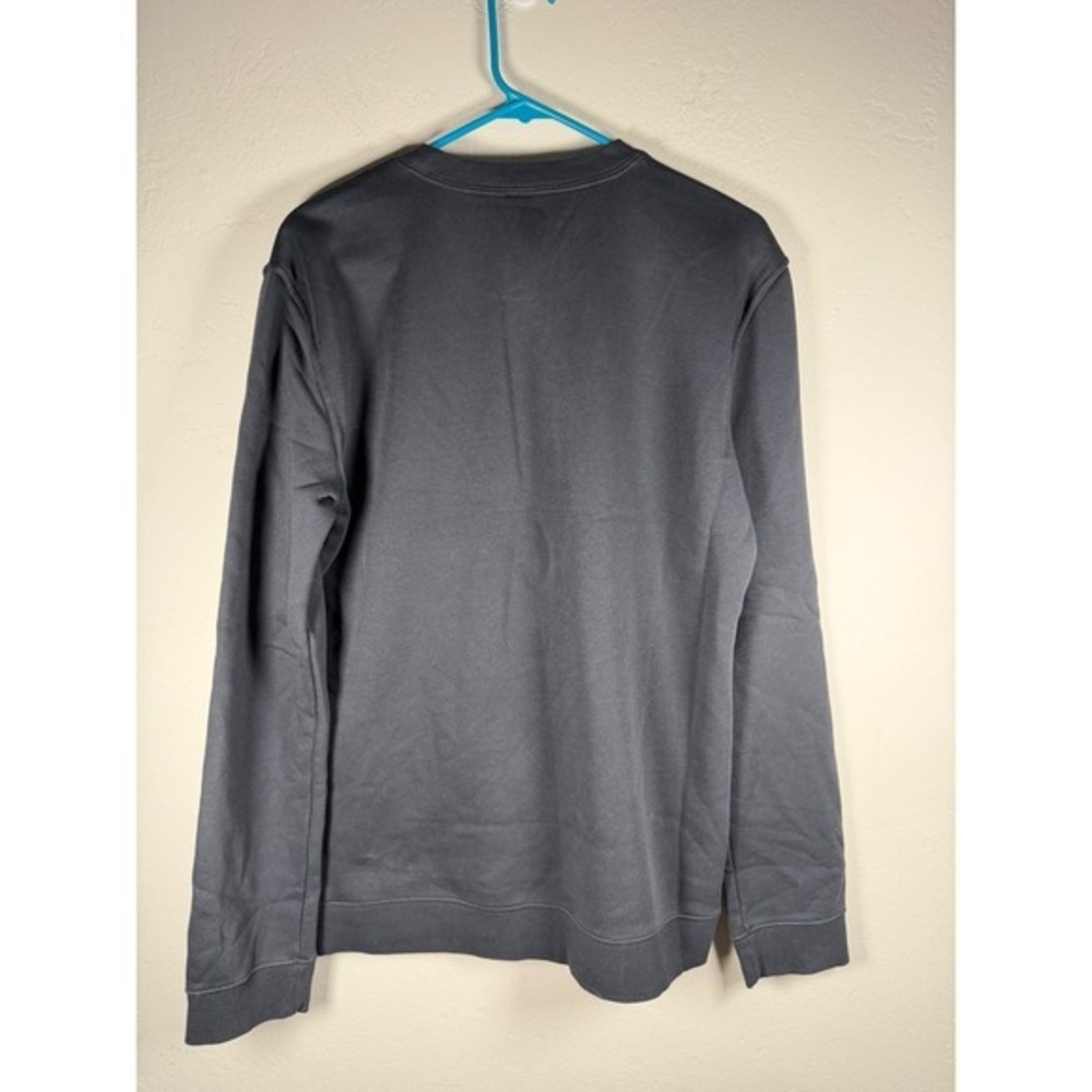 SKIMS Lounge Fleece Sweatshirt Washed Onyx Mens Size S Relaxed Fit Crewneck - Picture 3 of 8